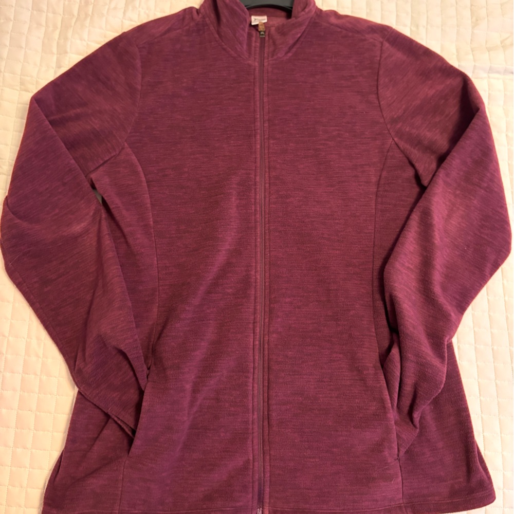 Old Navy Purple Full-Zip Fleece Jacket
